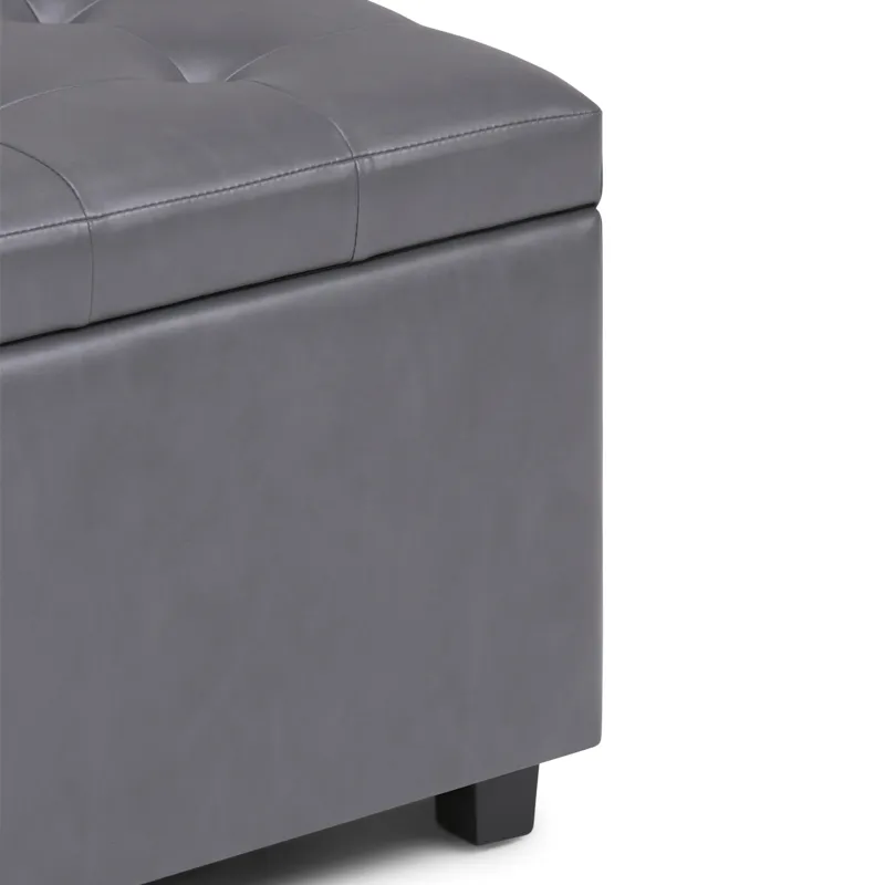Cosmopolitan - Storage Ottoman - Stone Grey