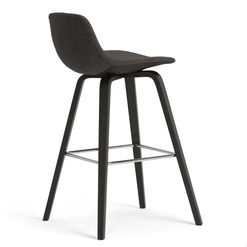 Randolph - Bentwood Counter Height Stool (Set of 2) - Charcoal Grey / Black