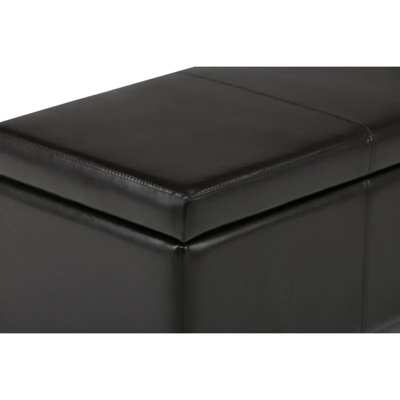Avalon - Storage Ottoman Bench - Tanners Brown