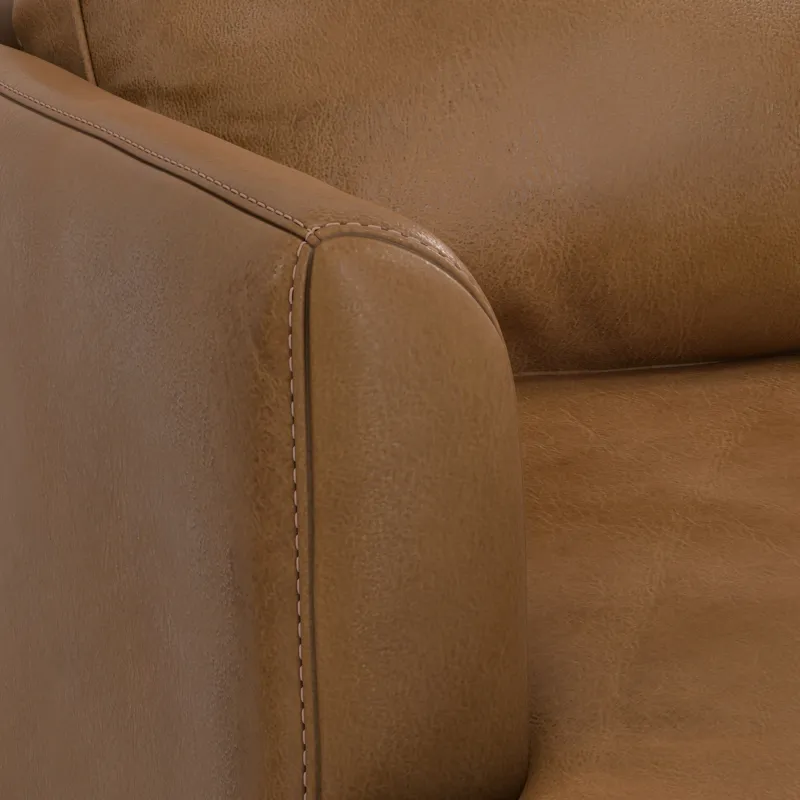 Livingston - 90\" Sofa - Caramel Brown