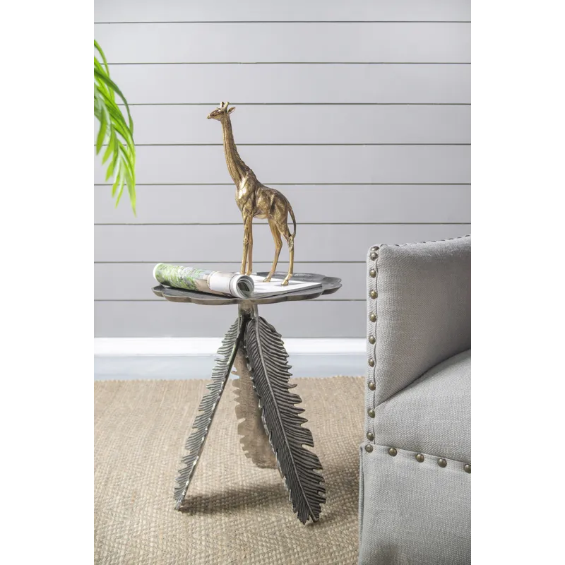 Leaf Side Table - Silver