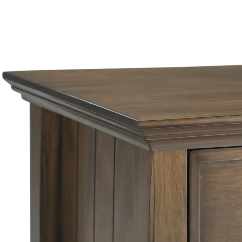 Acadian - Bedside Table - Rustic Natural Aged Brown