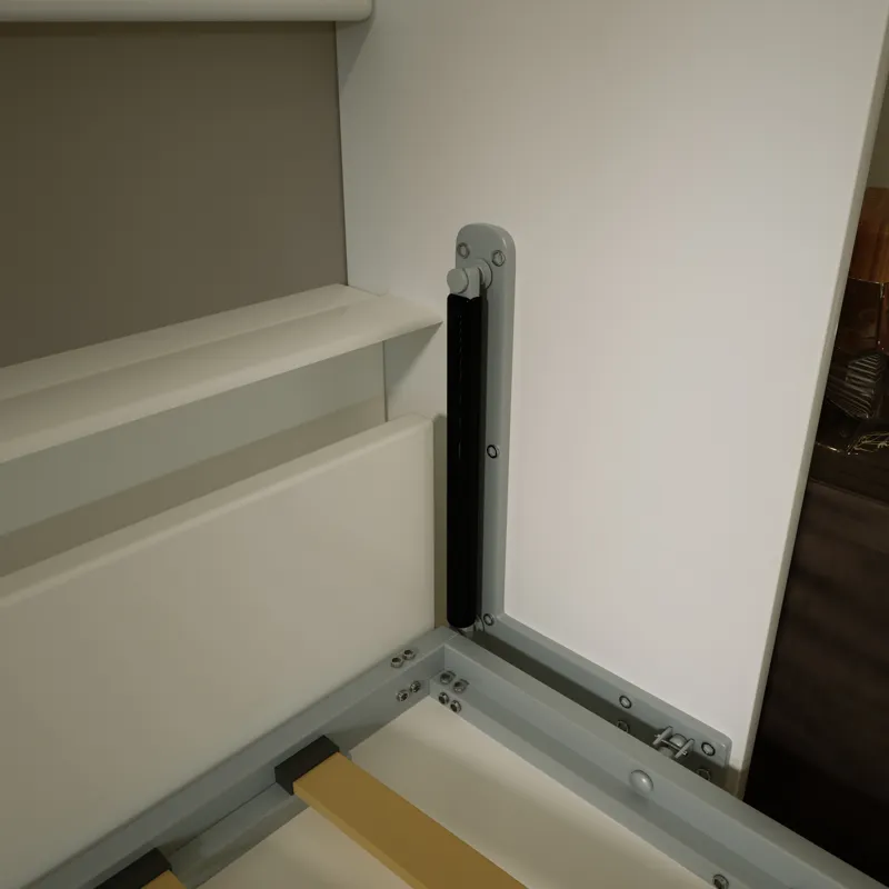 Mordern Design Twin Size Horizontal Murphy Bed With Shelf Storage For Bedroom Or Guestroom Wall Bed 