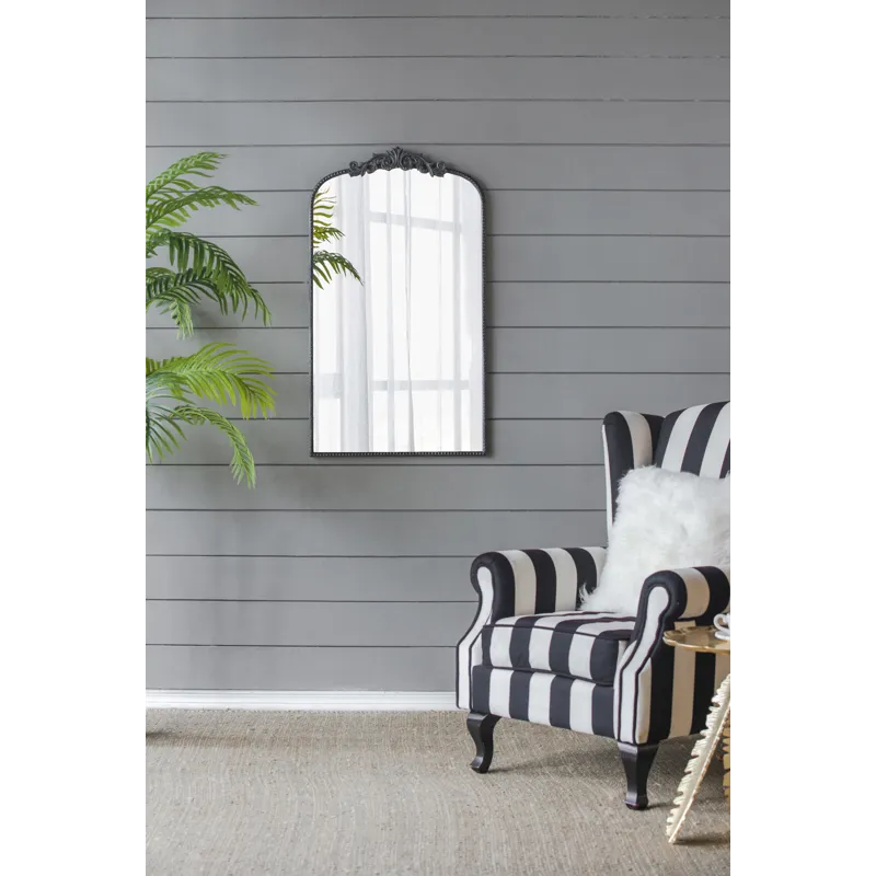 Classic Design Mirror With And Baroque Inspired Frame For Bathroom Or Entryway Console Lean Against 