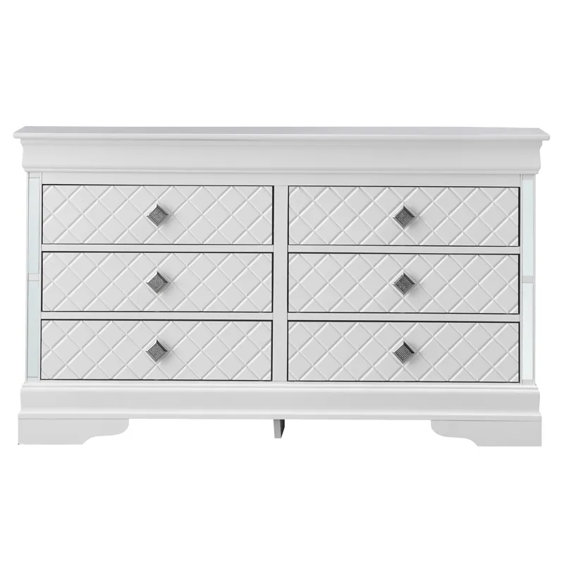 Verona - Stylish Dresser - Silver Champagne