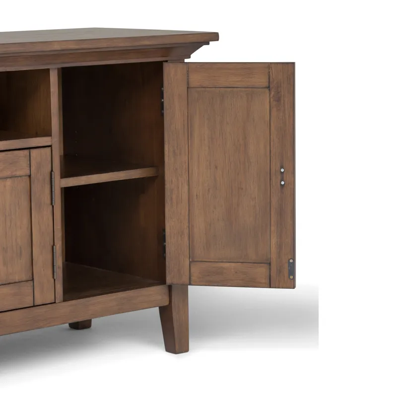 Redmond - 72\" TV Media Stand - Rustic Natural Aged Brown