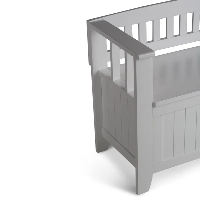Acadian - Entryway Storage Bench - White