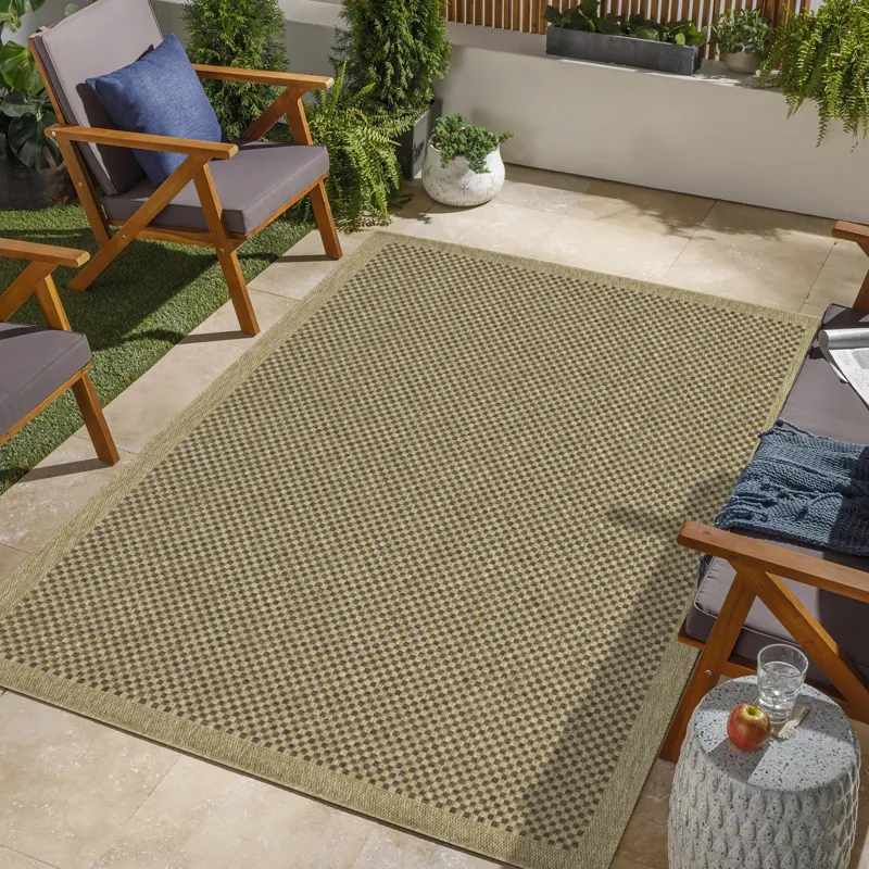 Earth - 7\'10\" X 10\'3\" Polypropylene Indoor / Outdoor Area Rug - Jute / Mocha