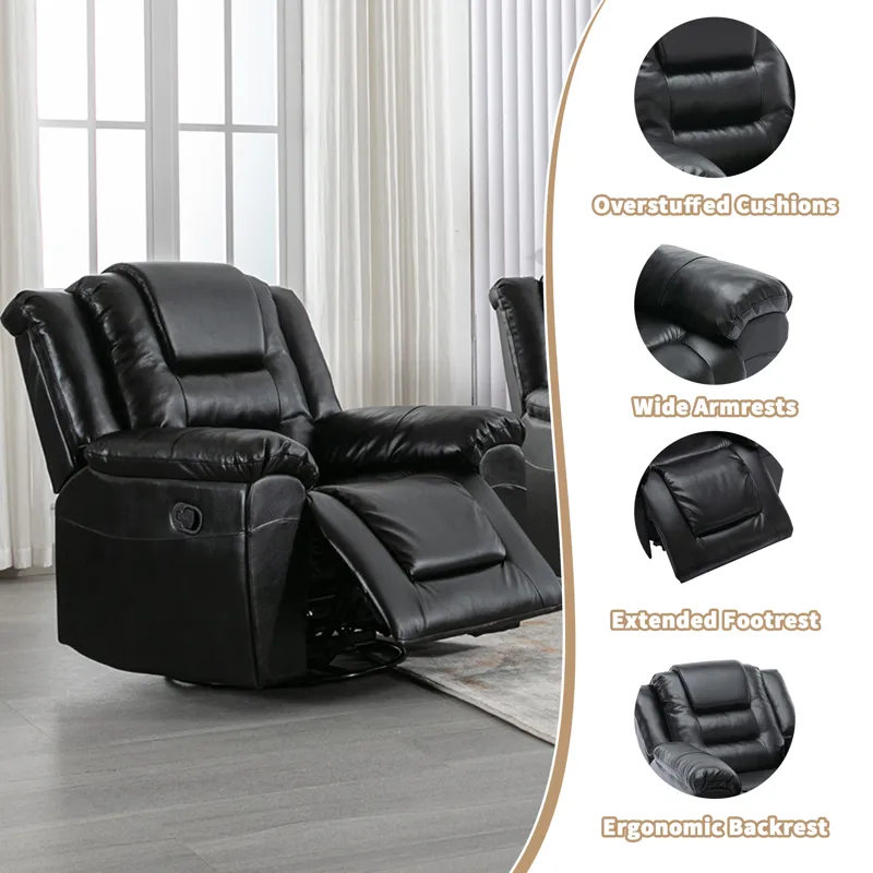 2 Seater Home Theater Recliner Manual Recliner Chair With A Storage Box And Two Cup Holders For Livi