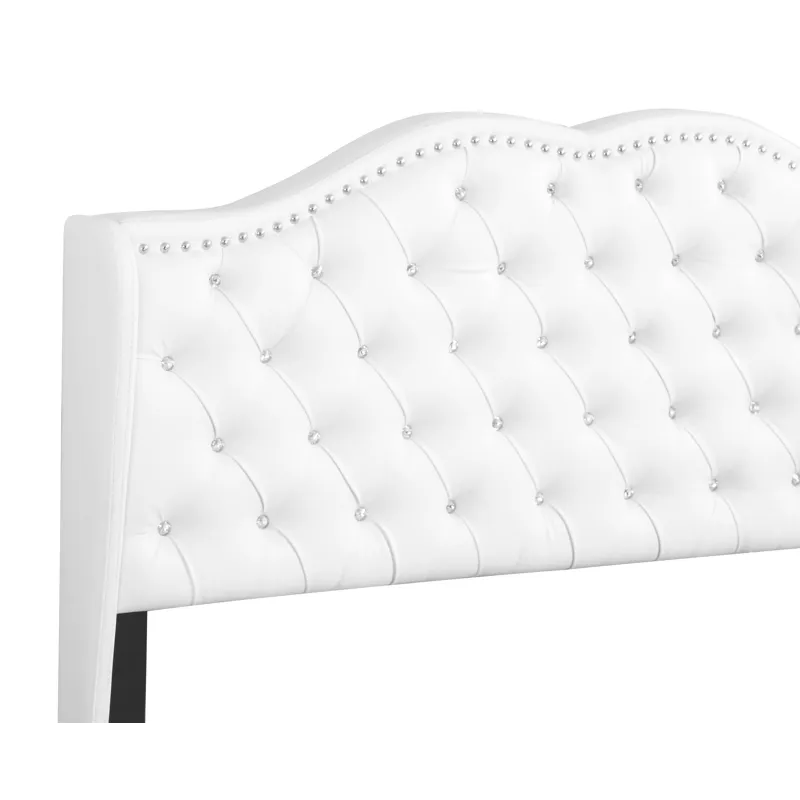 Joy - G1926-QB-UP Queen Upholstered Bed - White