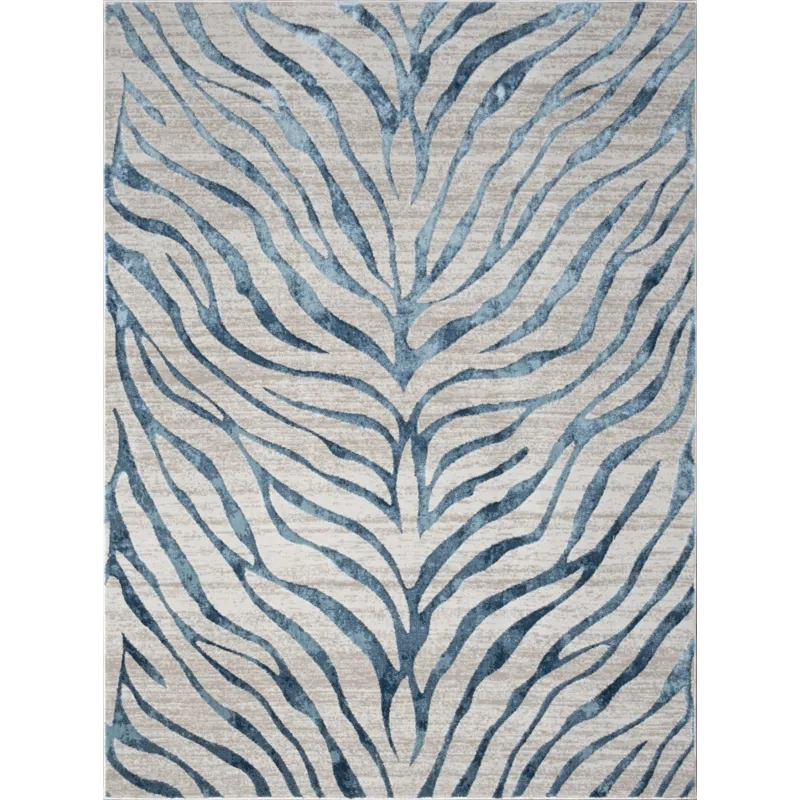 Elegance - GC_CNC6006 Blue 2\' x 3\' Area Rug