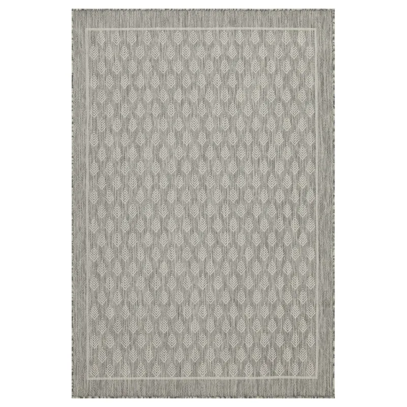 Sunshine - 2\'7\" X 7\'3\" Indoor / Outdoor Area Rug Polypropylene - Silver