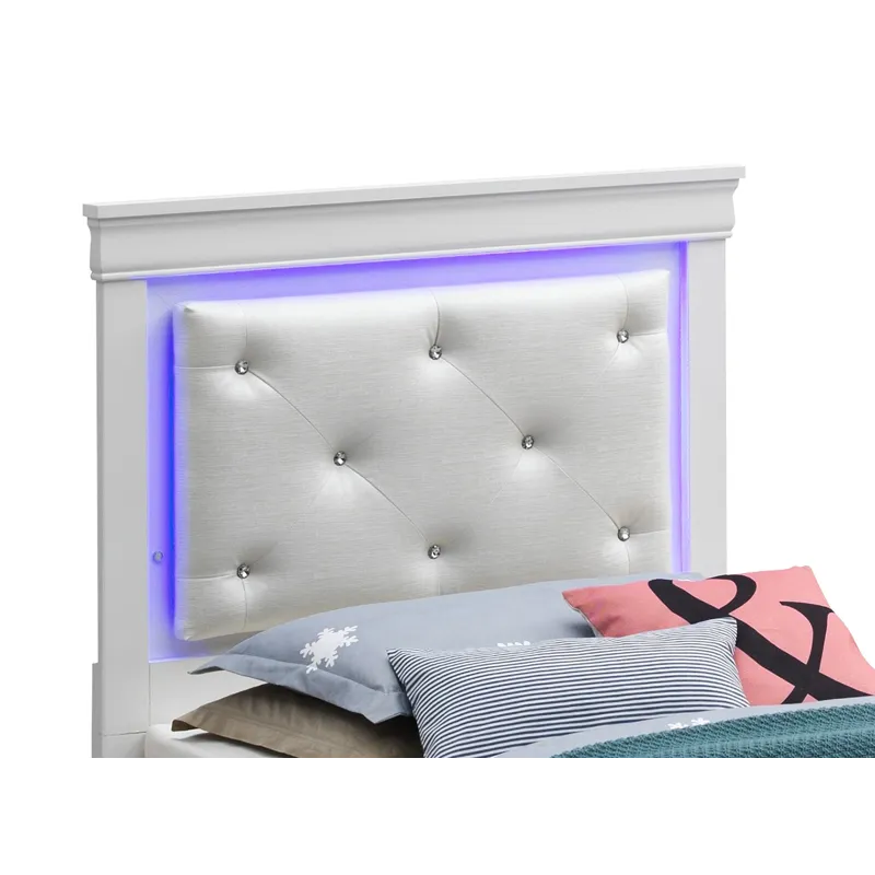 Lorana - G6590C-FB3 Full Bed - Silver Champagne