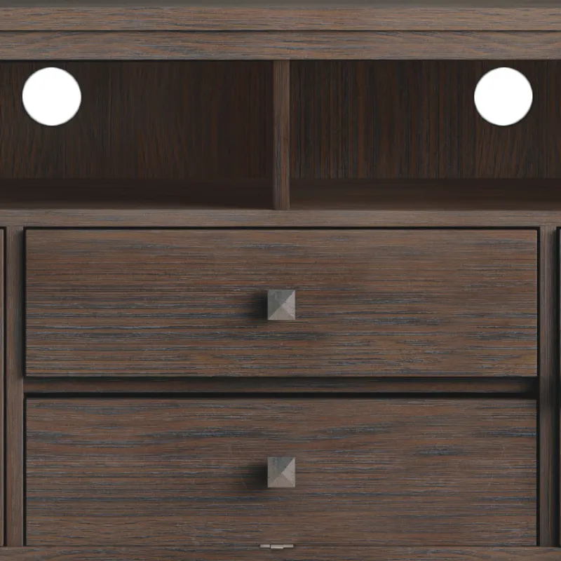 Cosmopolitan - 72\" Wide TV Media Stand - Farmhouse Brown