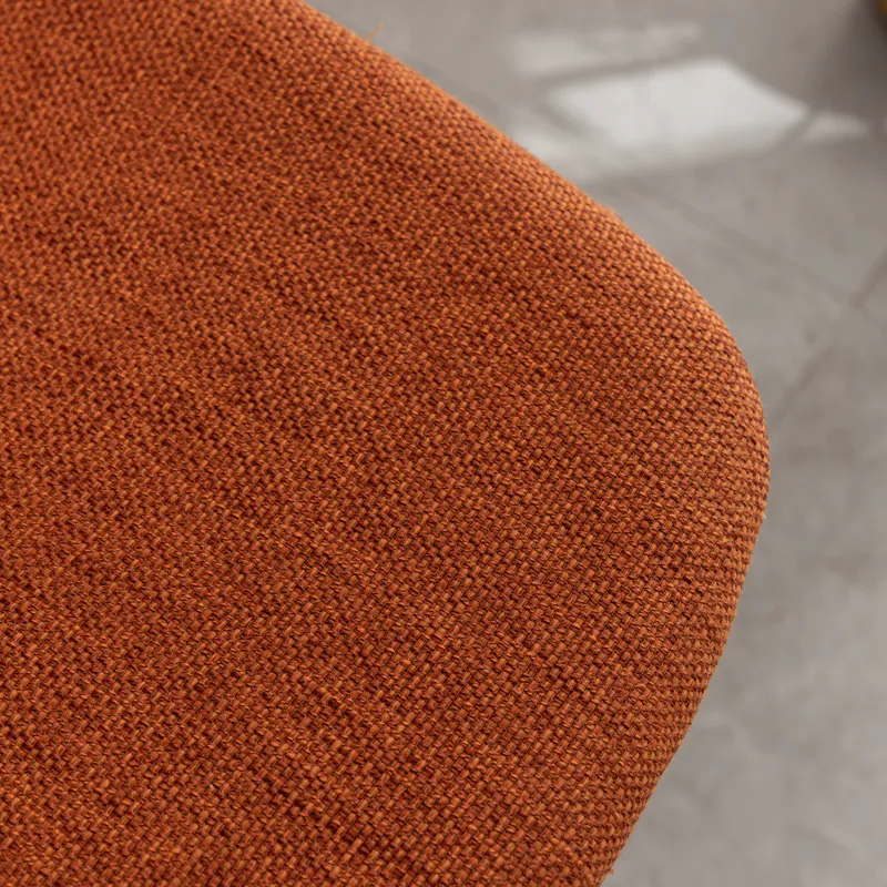 Porth - 28.25\" Fabric Kitchen Counter Height Stools (Set of 2) - Orange