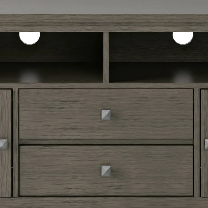 Cosmopolitan - 72\" Wide TV Media Stand - Farmhouse Grey