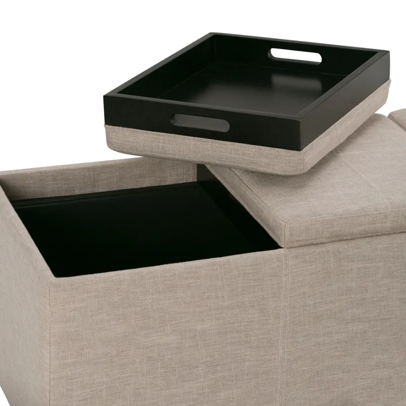 Avalon - Storage Ottoman - Natural