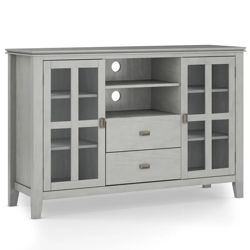 Artisan - Tall TV Media Stand - Fog Grey