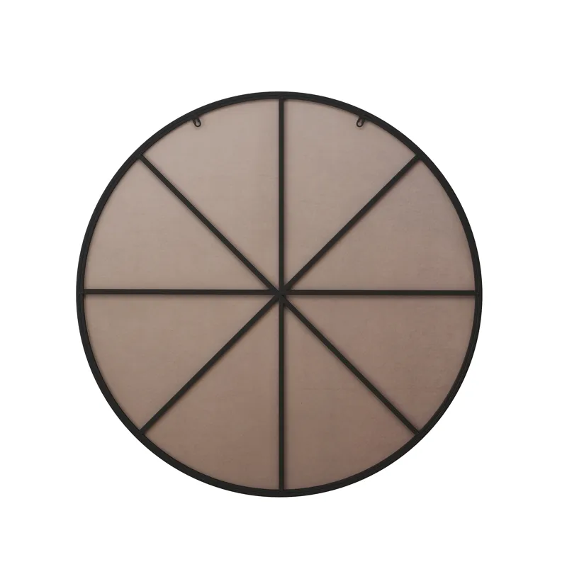Wall Mirror Circular Mirror Metal Framed Mirror Round Vanity Mirror Dressing Mirror, For Bathroom, L