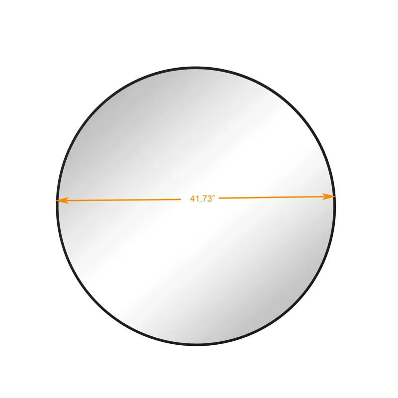 Wall Mirror Circular Mirror Metal Framed Mirror Round Vanity Mirror Dressing Mirror, For Bathroom, L