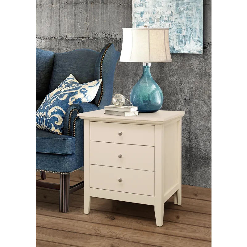Hammond - 3 Drawer Nightstand - Beige