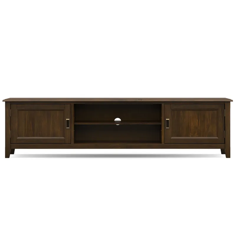 Burlington - 72\" Low TV Media Stand - Mahogany Brown