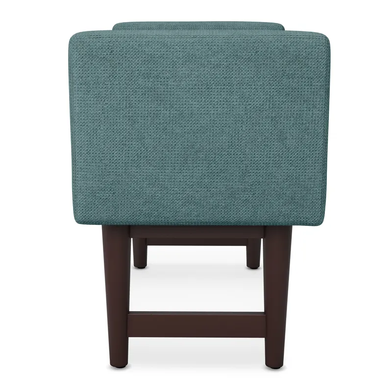 Scott - Small Ottoman Bench - Smoky Teal