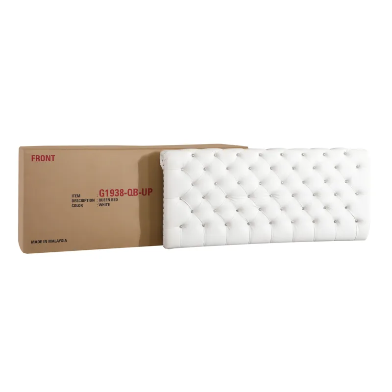 Maxx - G1938-FB-UP Tufted Upholstered Bed - White