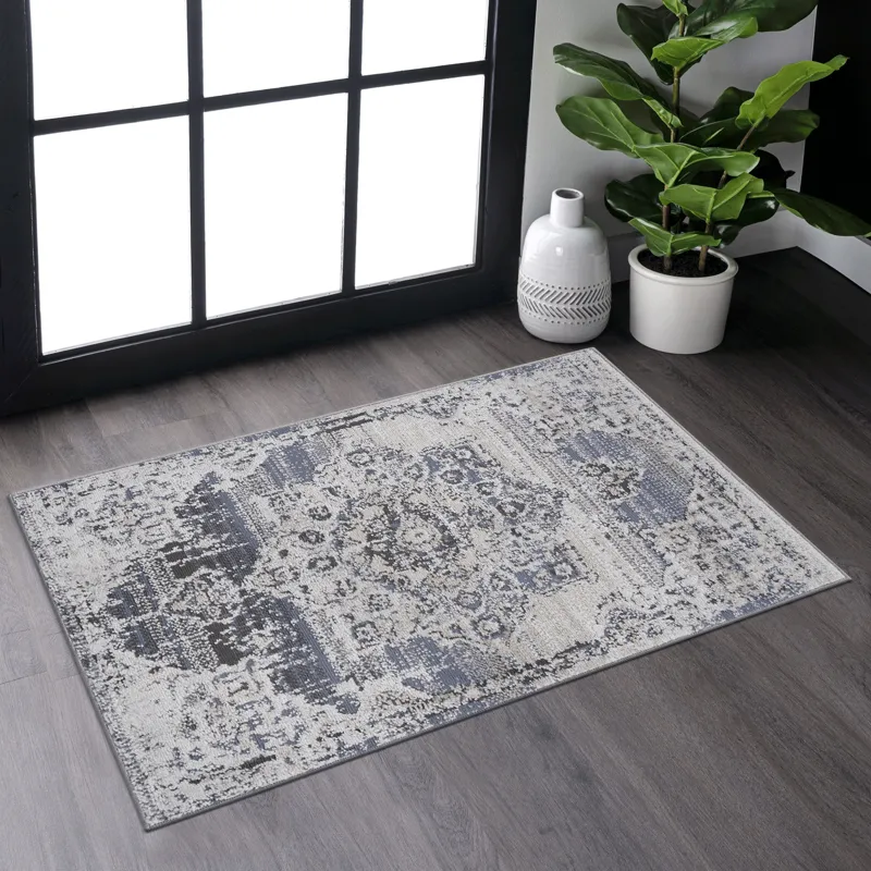 Payas - 2\' x 3\' Medallion Non-Shedding Living Room Bedroom Dining Home Office Stylish And Stain Re