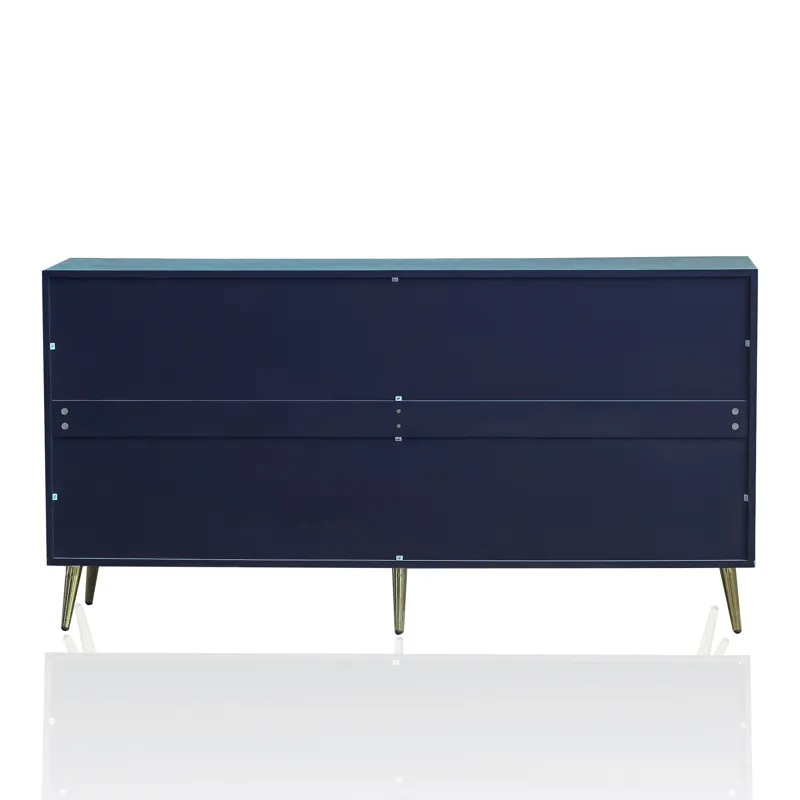 Modern Lacquered 4 Door Wooden Cabinet Sideboard Buffet Server Cabinet Storage Cabinet, For Living R