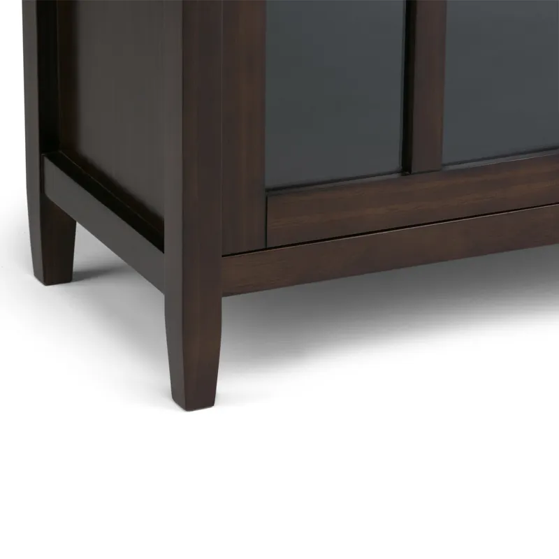 Warm Shaker - Medium Storage Media Cabinet - Tobacco Brown