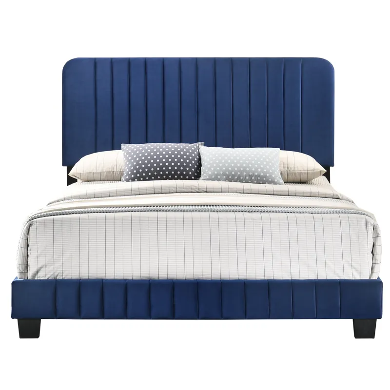 Lodi - G0409-FB-UP Full Bed - Navy Blue