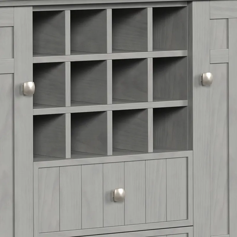 Bedford - Sideboard Buffet and Wine Rack - Fog Grey