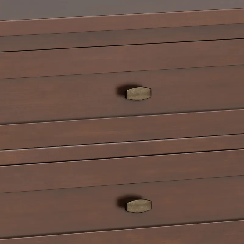 Warm Shaker - Bedside Table - Russet Brown