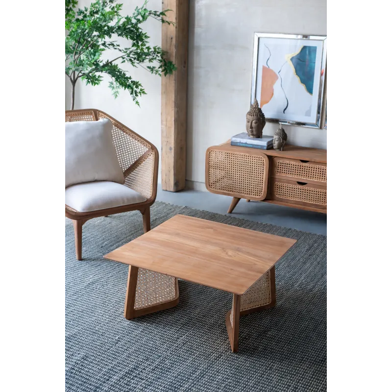 Teak Coffee Table - Natural Brown