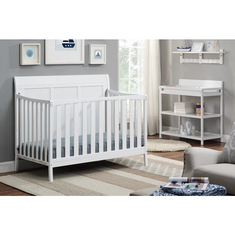 Shailee - 4-in-1 Convertible Crib - White