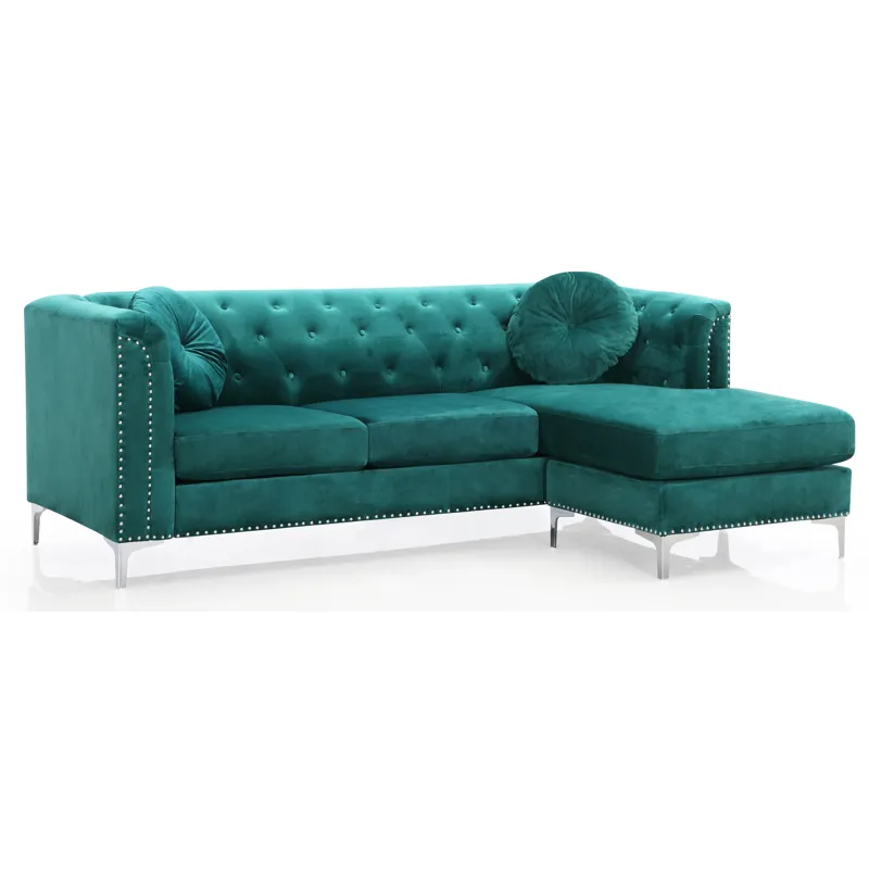Pompano - G895B-SC Sofa Chaise (3 Boxes) - Green
