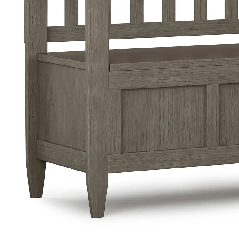 Brooklyn - Entryway Storage Bench - Farmhouse Grey