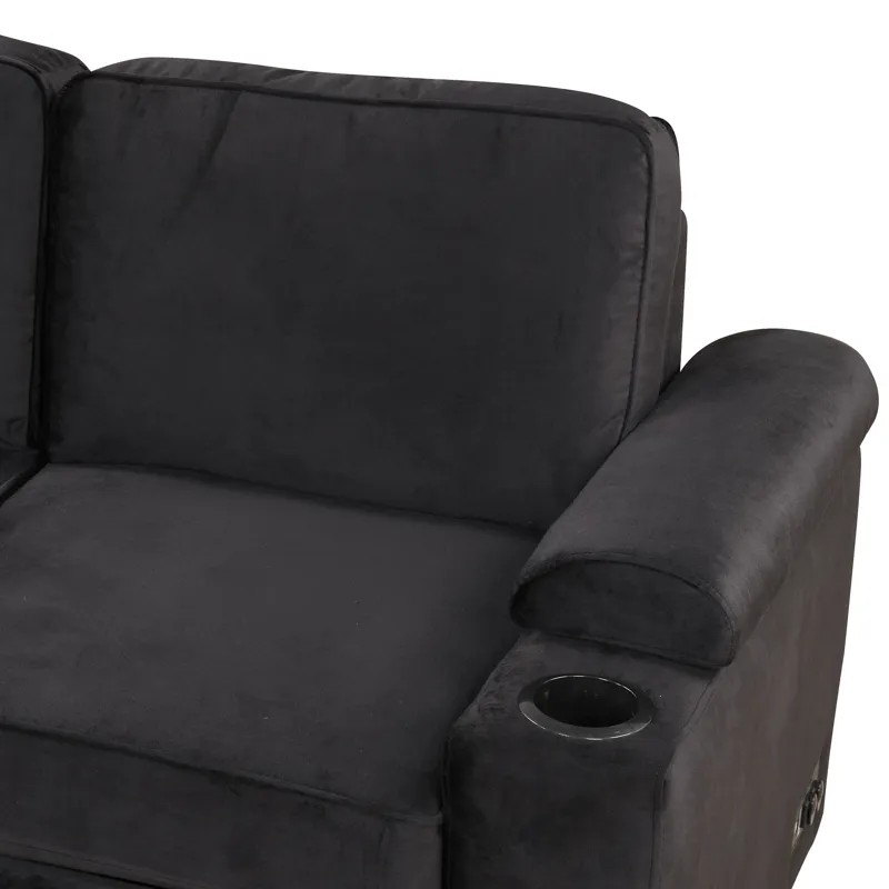 Sleeper Sofa Bed, 2 In 1 Pull Out Sofa Bed L-Shape Couch With Storage Ottoman For Living Room, Bedro