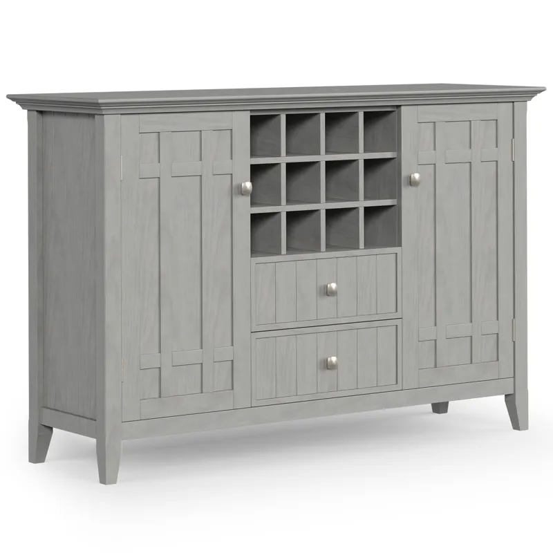 Bedford - Sideboard Buffet and Wine Rack - Fog Grey