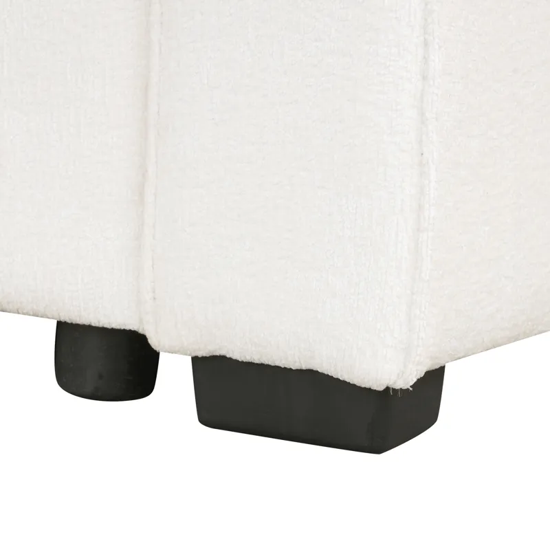 Sectional Sofa Pull-Out Sofa Bed Sleeper With A Storage Ottoman, Three Pillows And Charging Devices 