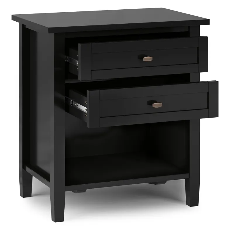 Warm Shaker - Bedside Table - Black