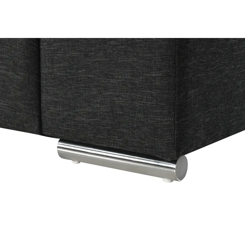 Gianna - Black Linen Fabric Arm Chair