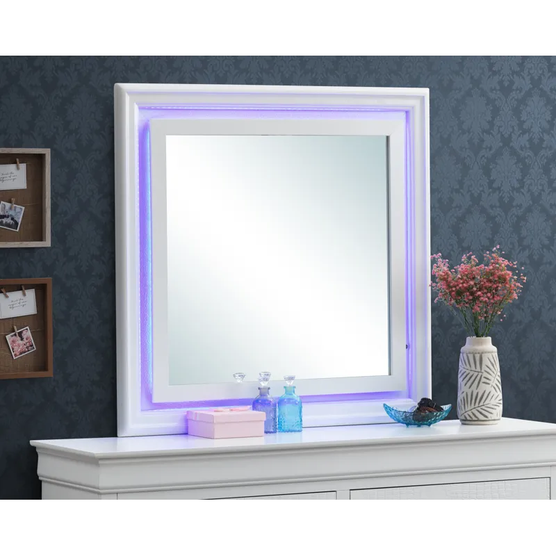 Lorana - Mirror-2 - Silver Champagne