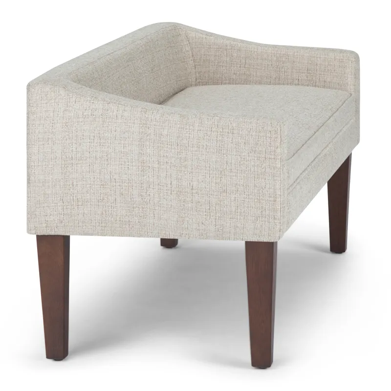 Parris - Upholstered Bench - Platinum