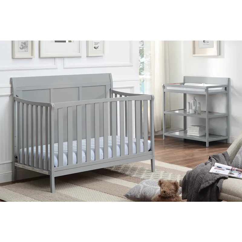 Shailee - 4-in-1 Convertible Crib - Gray