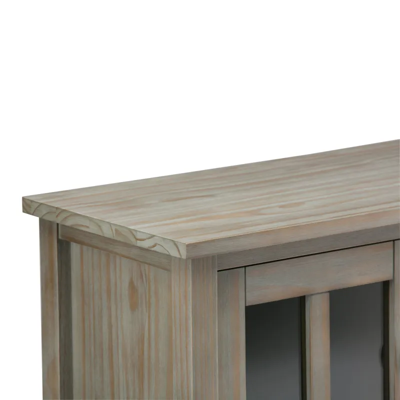 Warm Shaker - Low Storage Cabinet - Distressed Grey