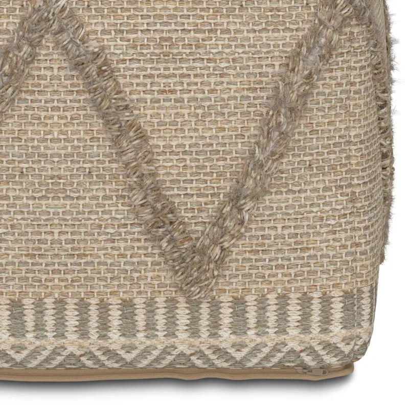 Sweeney - Square Pouf - Brown