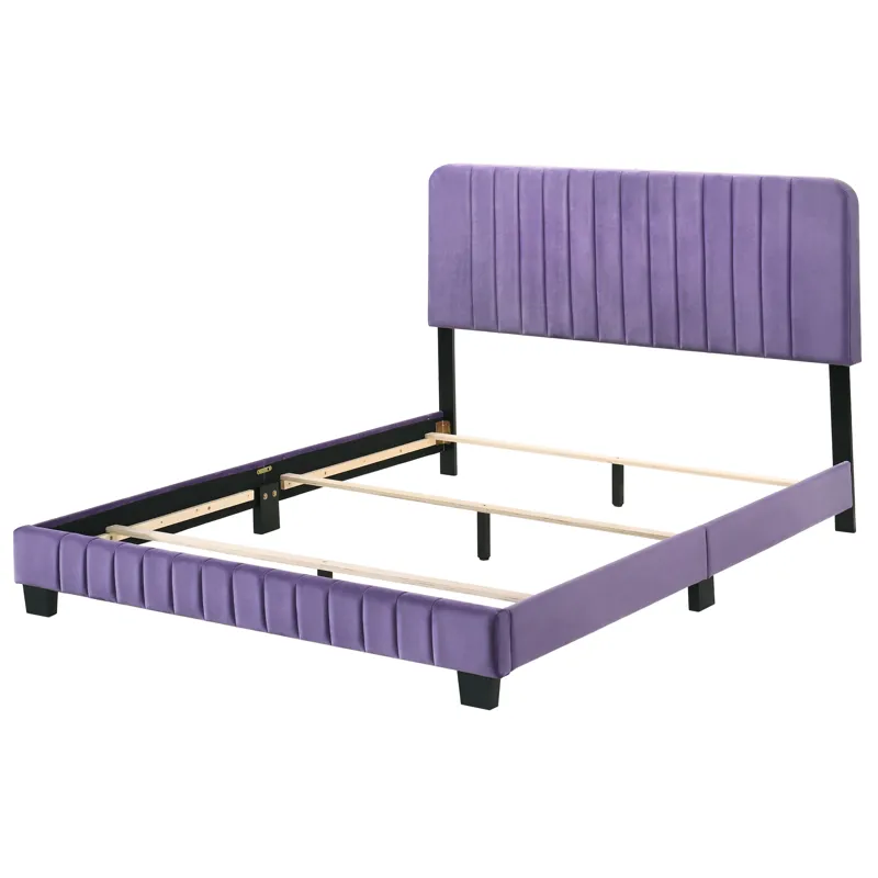 Lodi - G0502-QB-UP Queen Bed - Purple