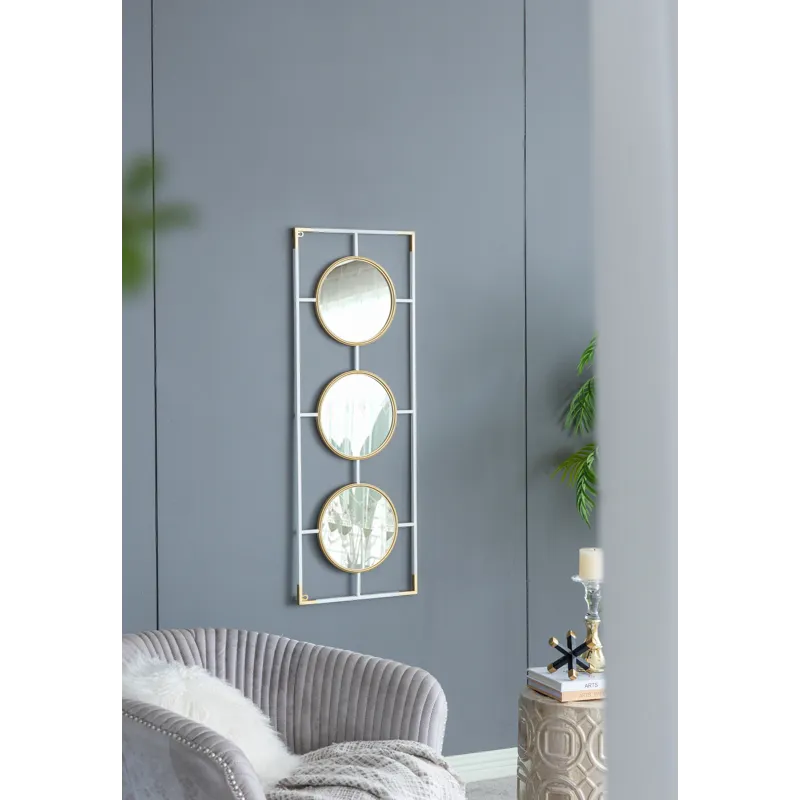Frame With Mirror - Gold / White